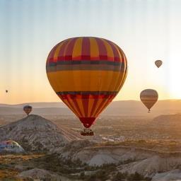 Kapadokya'da sıcak hava balonları